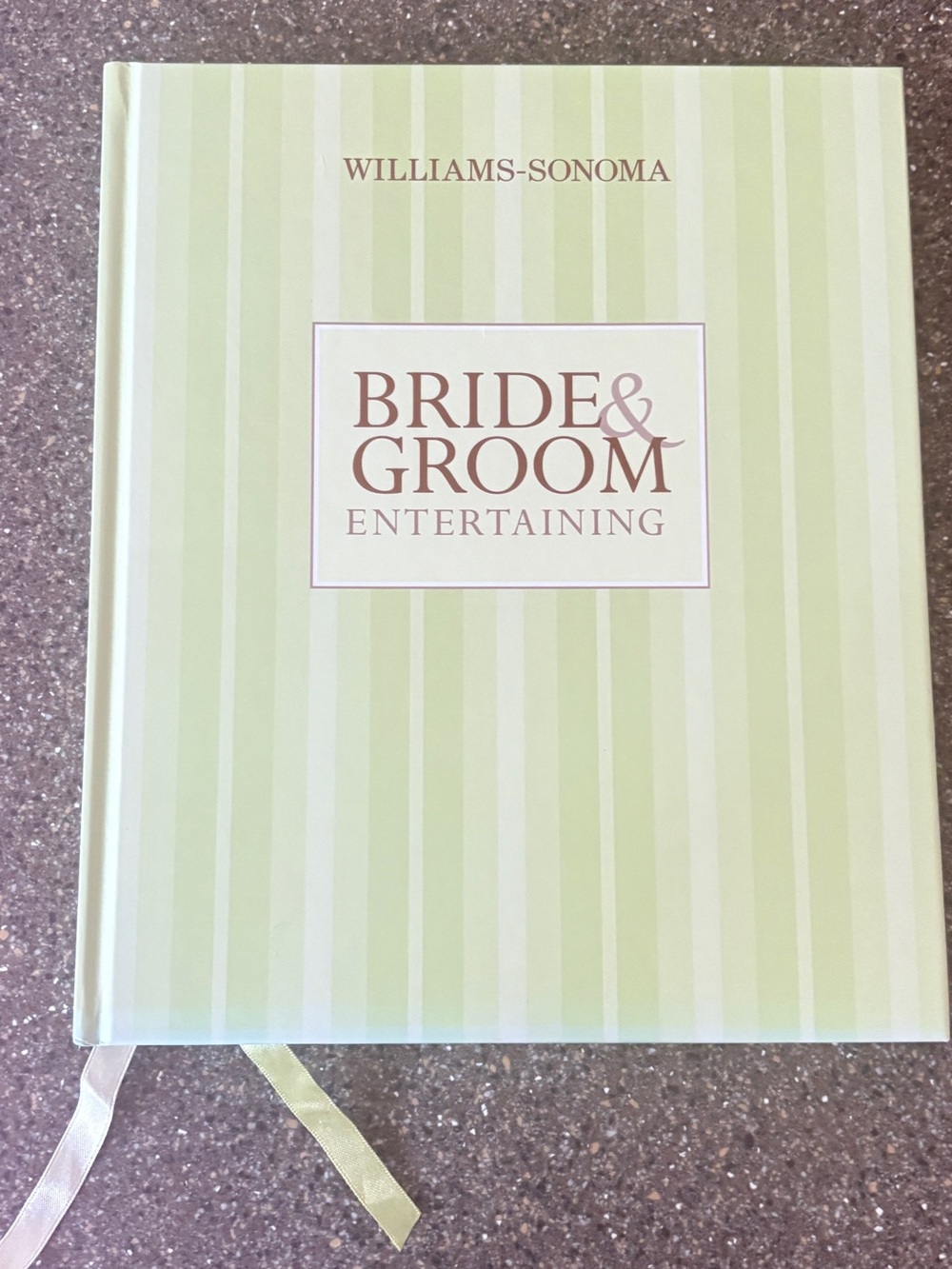 Williams-Sonoma Bride & Groom Entertaining — Pale Green Striped Cover